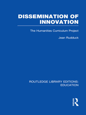 cover image of Dissemination of Innovation (RLE Edu O)